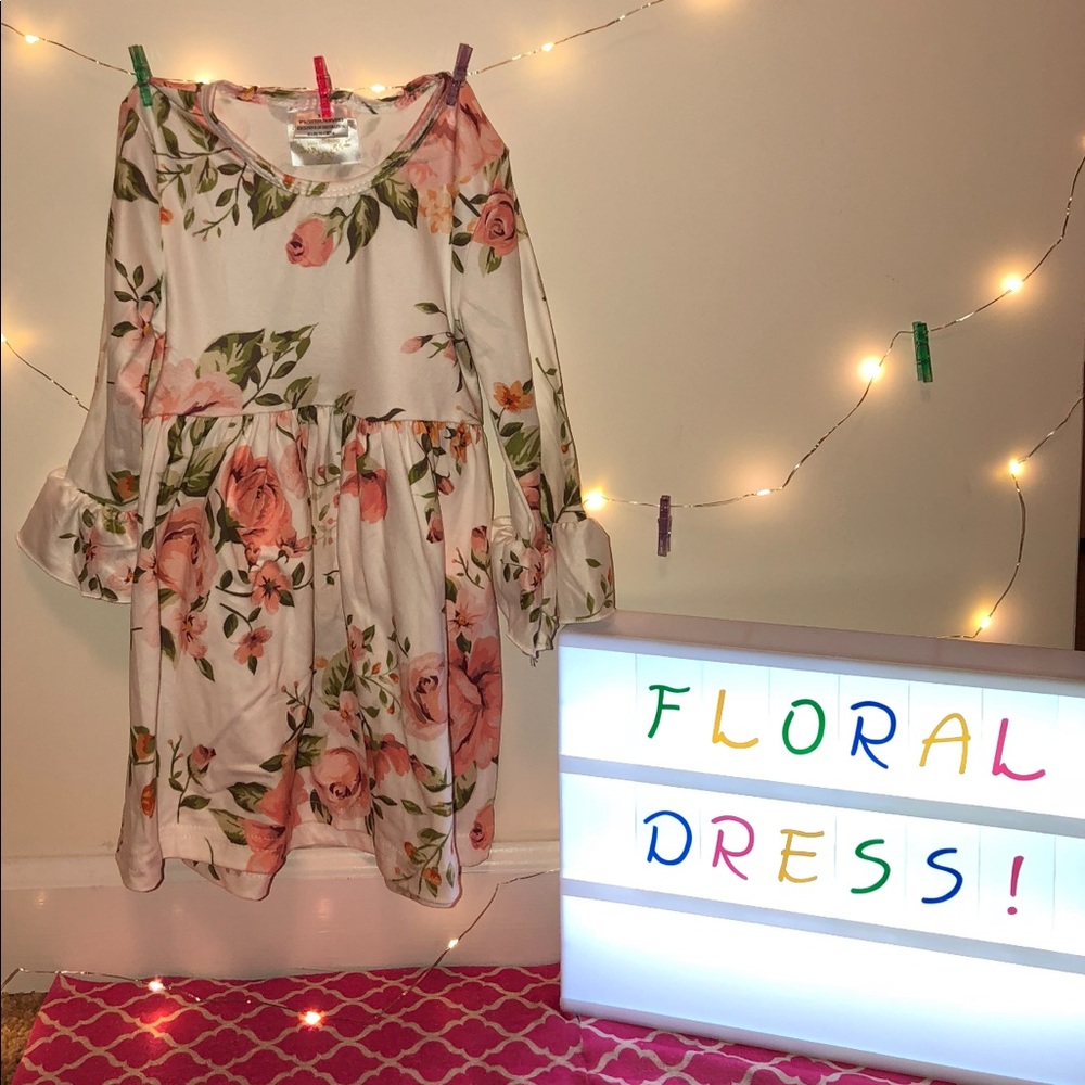 *NEW* Kids White Floral Dress